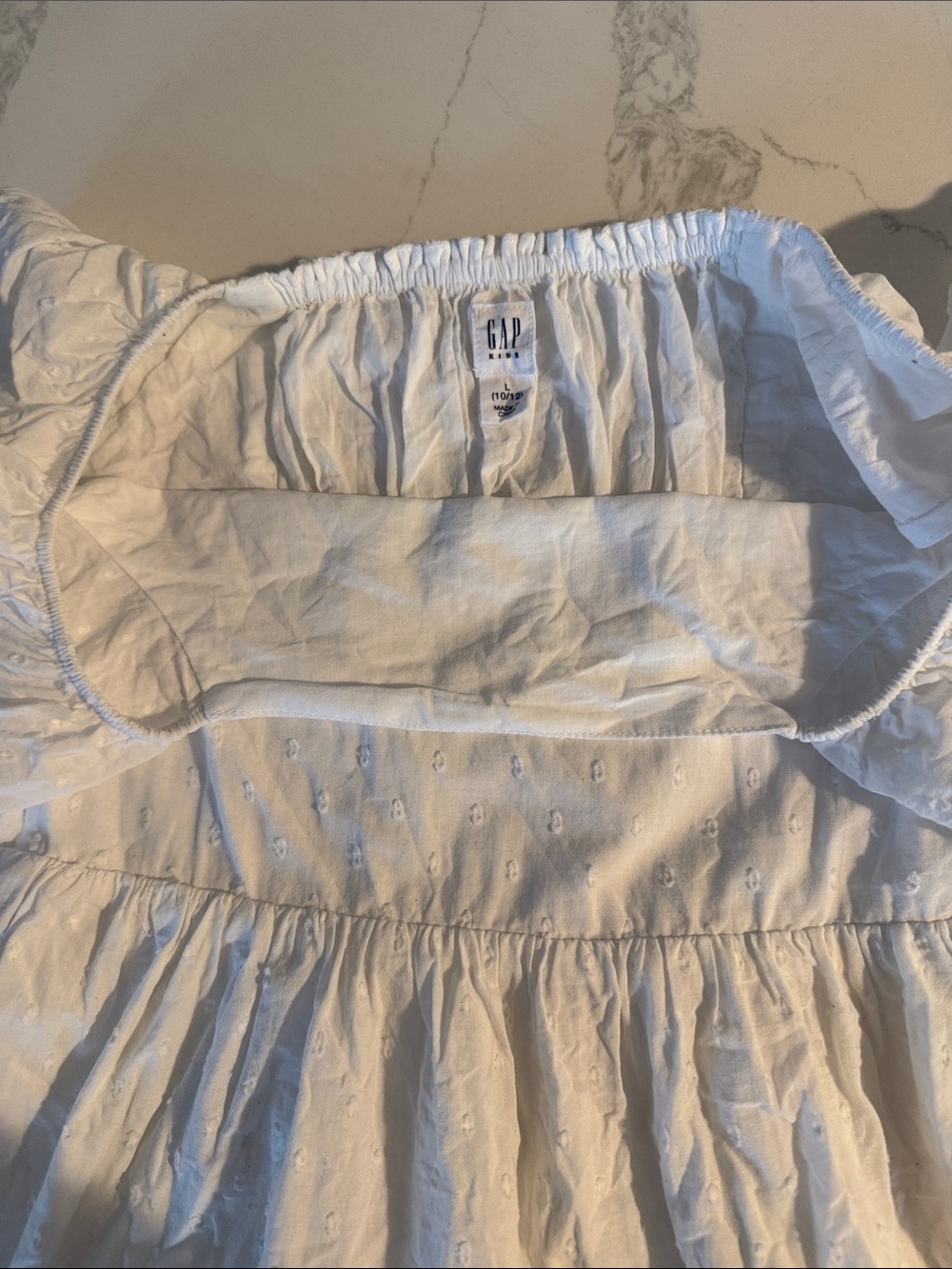 GAP White Eyelet Cotton Dress